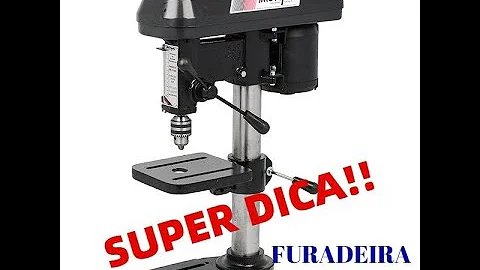 Como funciona o mecanismo de uma furadeira de bancada?