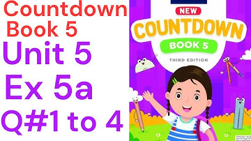 oxford countdown book class 5 Unit 5 Ex 5a| class 5 Unit 5 Ex 5a Q# 1 to 4@ytacademy198