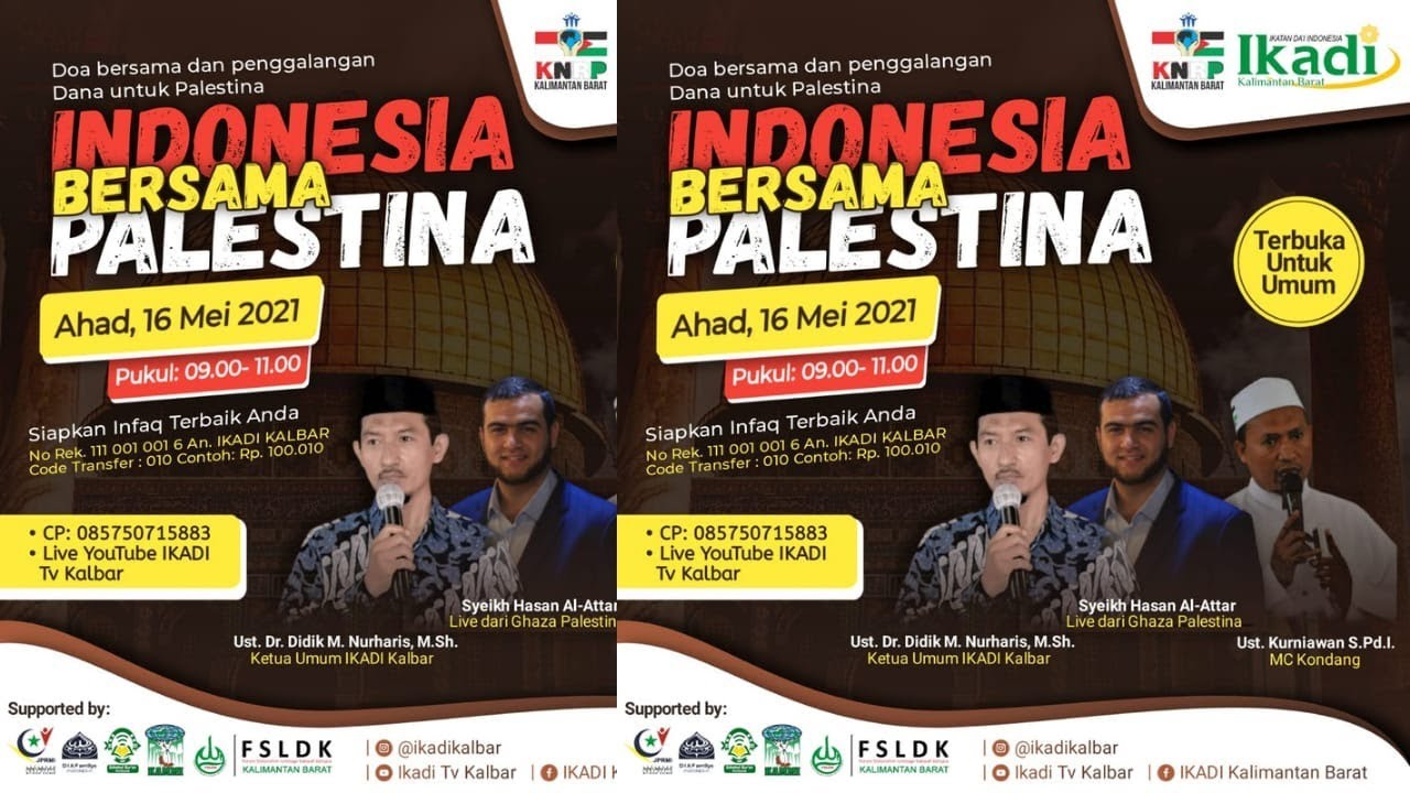 DOA BERSAMA DAN PENGGALANGAN DANA UNTUK PALESTINA - YouTube