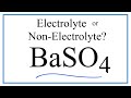 Barium Sulfate and Electrolytes