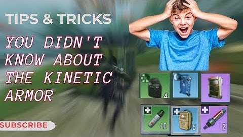 How to use the kinetic armour while running, sliding and looting