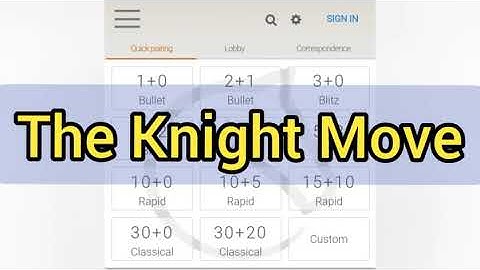 Practice@Lichess.org: The Knight Move!