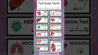 Full body tests. medical science science medical knowledge generalknowledge shortsfeed