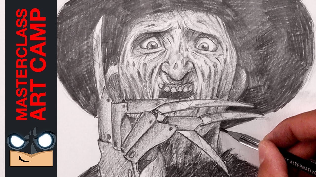 How To Draw Freddy Krueger | ART CAMP EP.1