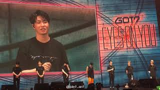 180513 (34) Ending Ment (ซาบซึ้งจนอากาเซ่ร้องไห้ท่วมฮอลล์ ᅲᅲ) GOT7 EYESONYOUINBKK DAY3