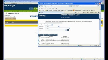Pulling products and menu items to site