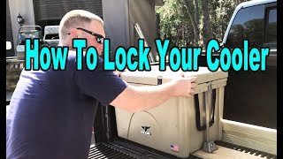 How To Lock Your Cooler-DENY Cooler Lock Review, Secure Your Cooler To Your Truck Bed or UTV screenshot 1