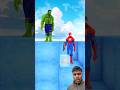 Help Spider-man Survive the Ice Island with Evil TUNG TUNG SAHUR &amp; Hulk #shortsfeed