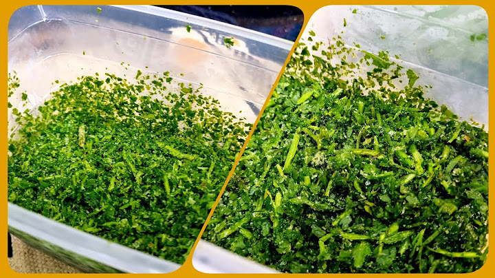 مطبخ ام وليد / تجميد المعدنوس و القصبر مع الحفاظ على اللون و البنة 😍😋👍.