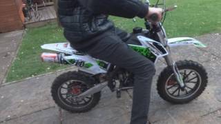 Quick Little Ride In Garden On 50cc Dirt Bike