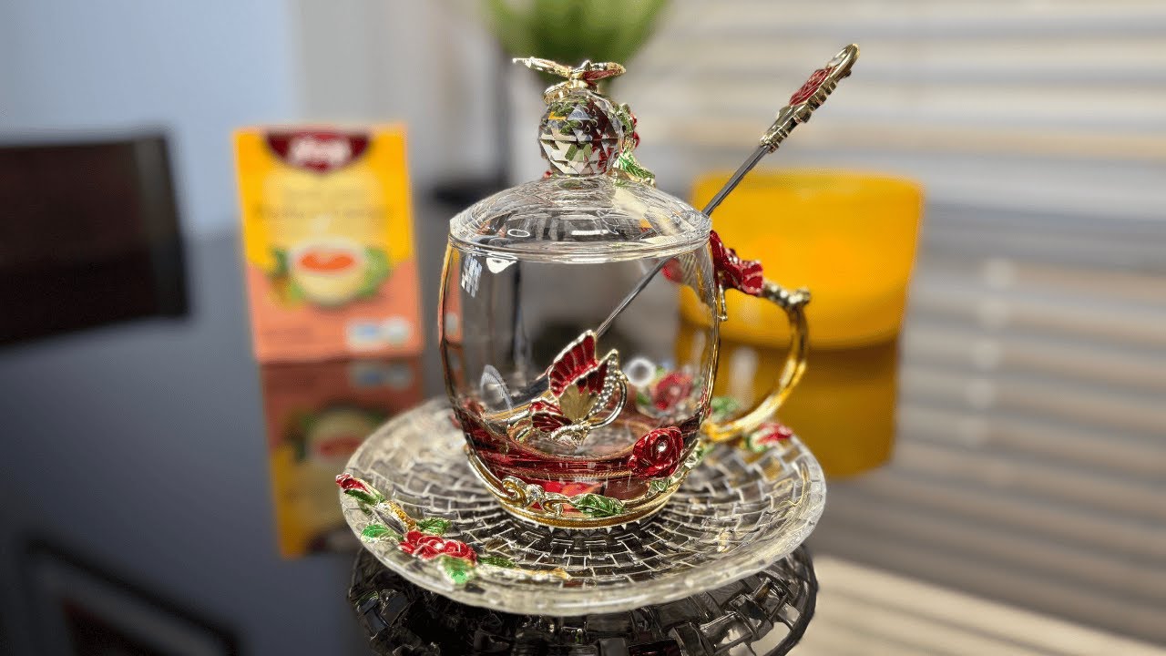 Making a cuppa ASMR Tea in my OSTENTATIOUS tea cup ☕️ ️ - YouTube
