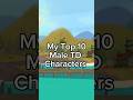 My Top 10 Male TD characters! #totaldrama #totaldramaisland #shorts