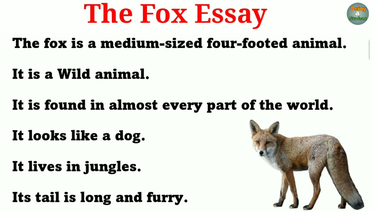 fox literary essay example