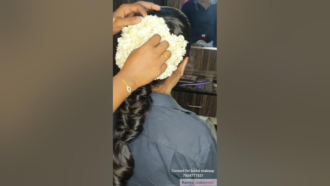 Messibraid with jasmine flower #makeup #trending #shorts #songs #trendingsong