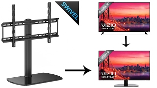 Swivel Universal TV Stand/Base Tabletop TV Stand with mount for 32 to 65 inch Flat screen Tvs/xbox One/tv Component /Vizio Tv 