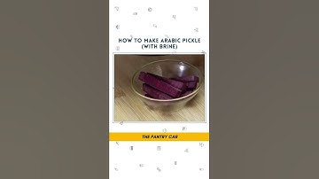 A quick Tutorial on "How to make Arabic Pickle" #shorts #arabicpickle #brine #foodchannel