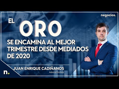 "El oro se encamina al mejor trimestre desde mediados de 2020". Juan Enrique Cadi&ntilde;anos