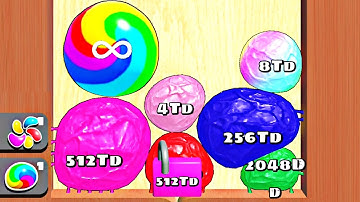 BLOB MERGE 3D - Color Rainbows Balls infinity (Math Games, Reach 1024td)