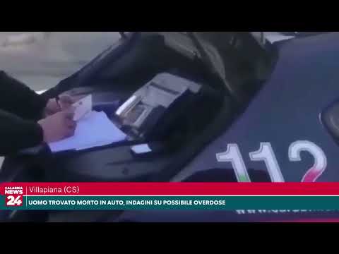 Villapiana, uomo trovato morto in auto indagini su possibile overdose