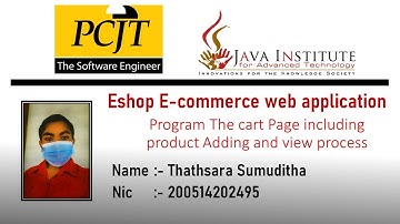 Web project Task 28 | 1st year | Semester 01 | Java Institute | eShop application