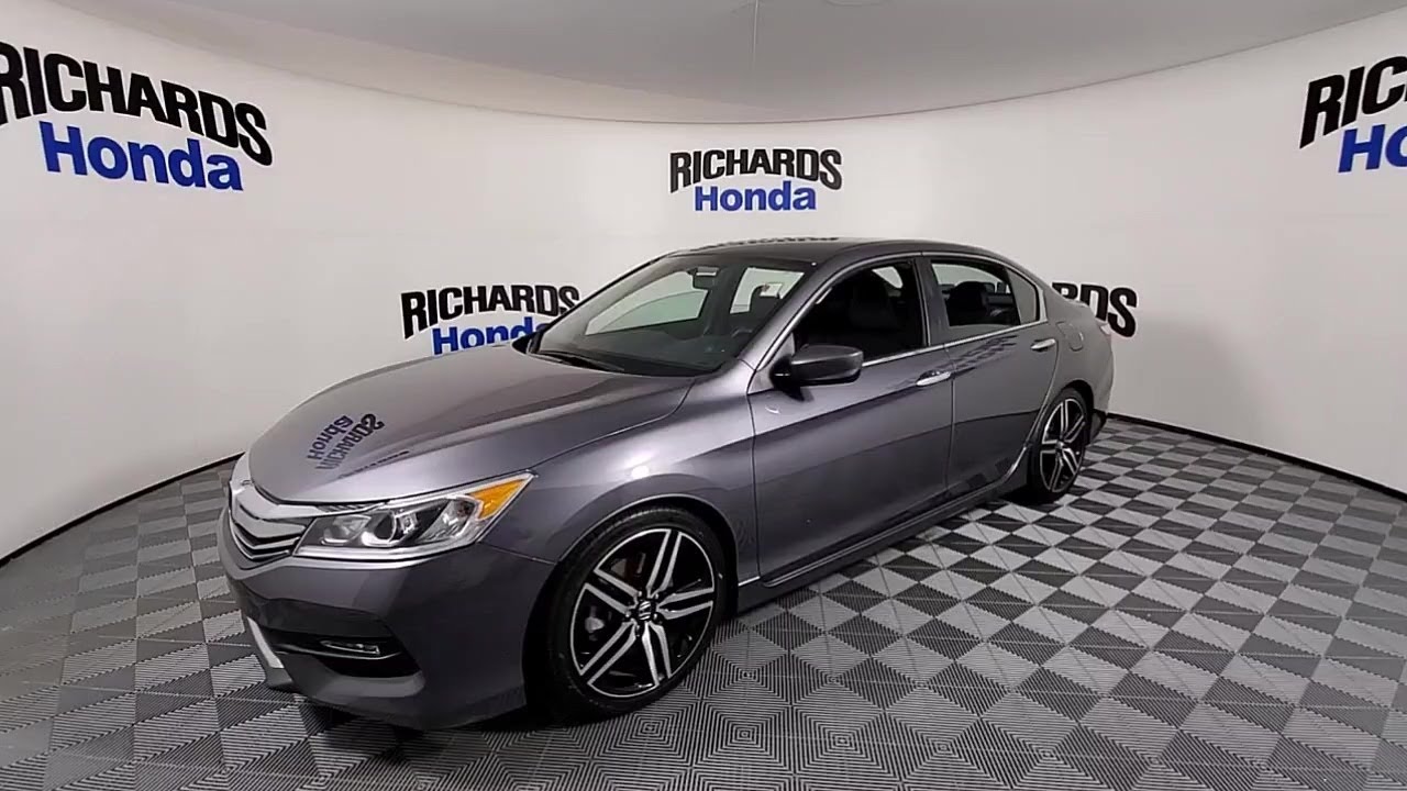 SOLD - USED 2016 Honda ACCORD SEDAN 4DR I4 CVT SPORT at Richards Honda