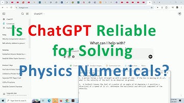 Can ChatGPT Solve Physics Numericals?
