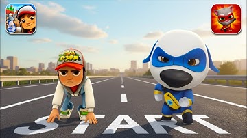 Subway Surfers VS Talking Tom Hero Dash,New Update Map Brawl Subway Surfers Gameplay Part 6