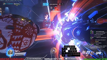 Overwatch Rollout Doomfist God GetQuakedOn - Intense Last Point Fight -