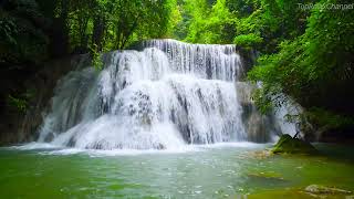 4k UHD Huai Mae Waterfalls. Relaxing Nature Sounds, Waterfall Sounds, White Noise to Sleep or Relax.