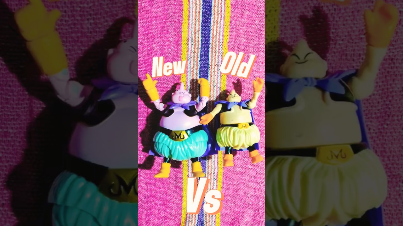 Análise do boneco de Dragon ball Majin Buu antigo alavanquinha Vs Majin Buu SHF Bootleg 