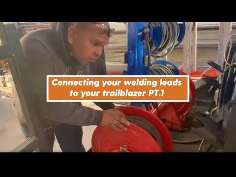 How to connect your welding leads to your Miller engine drive welder (Trailblazer 275): Pt. 1