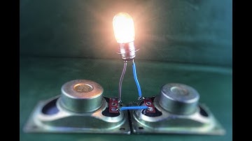 Free Energy Generator DC motor Using Speaker | Experiment Project At Home