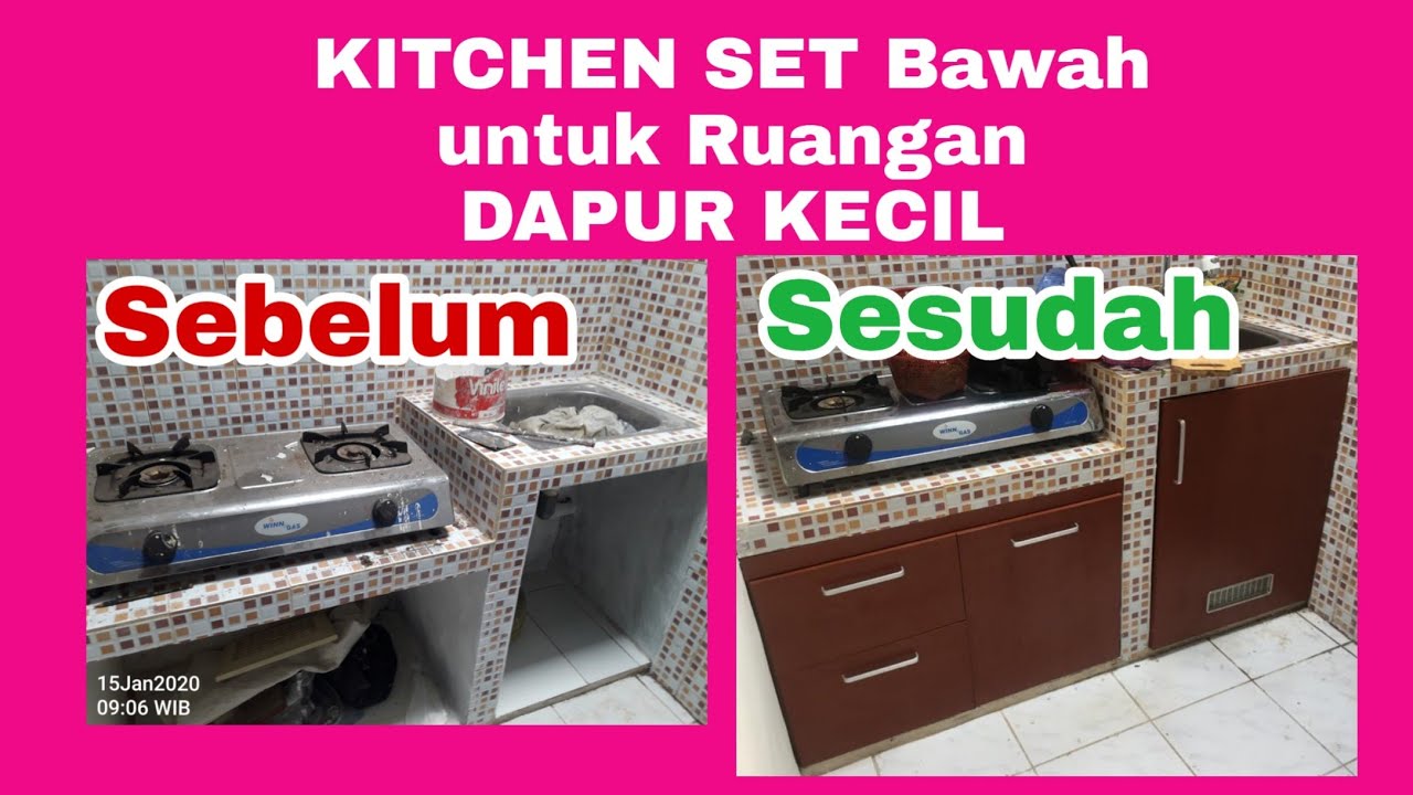  Kitchen  Set  Bawah untuk  Dapur  Kecil  YouTube