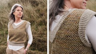 Moonstruck Knits | Marram vest | Finishing tutorial
