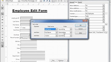LibreOffice Base (14) Form Properties