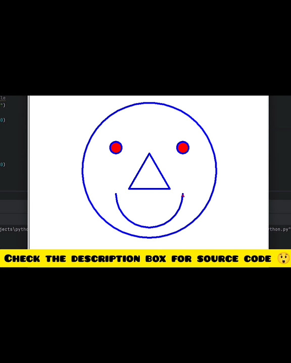 Simple smiley in python turtle - YouTube