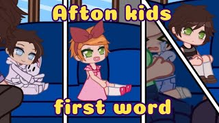 Afton kids first word // Afton family // Gacha club // bonus at the end