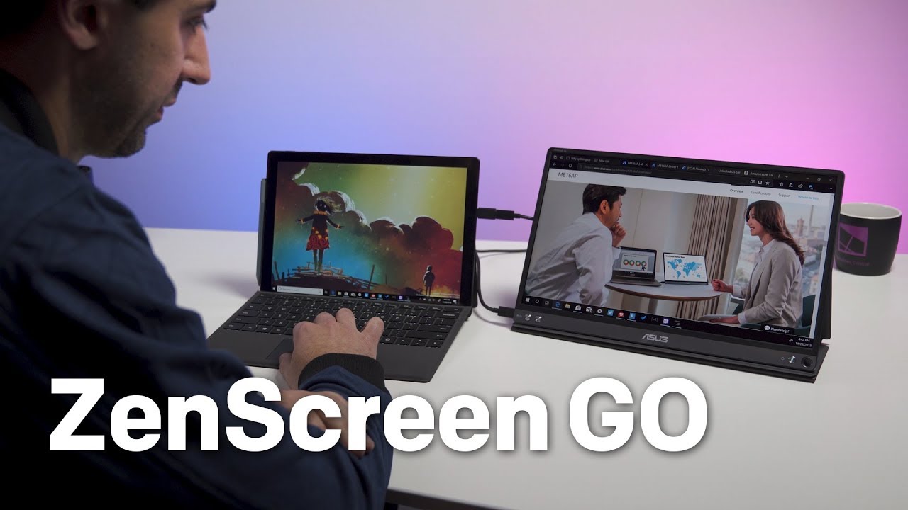 ASUS ZenScreen Go MB16AP Review: Portable Display for Android, PC with  Built-In Battery