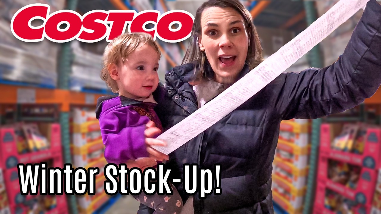 HUGE Alaska Costco Winter Stock Up Trip! Trying to Beat the Snow