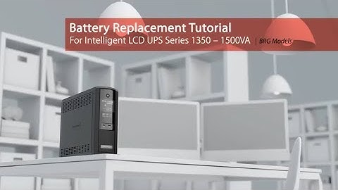 CyberPower Battery Replacement Tutorial for Intelligent LCD UPS Series 1,350-1,500VA (BRG Models)