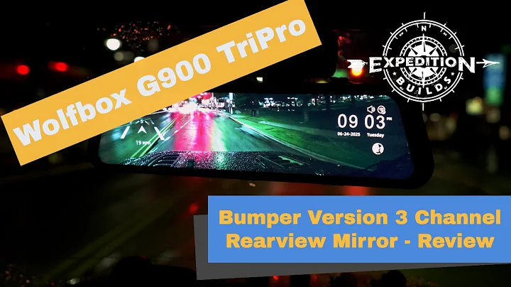 WOLFBOX G900 TriPro Dash Cam Rearview Mirror