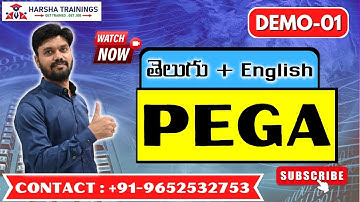 PEGA DEMO Class 01| Pega Real Time Training తెలుగు లో| New Batch |Mar 23rd | Joining Details Below