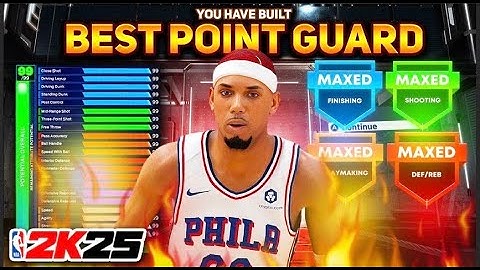 THE ULTIMATE 2-WAY POINT GUARD BUILD IN NBA 2K25! BEST 2-WAY INSIDE OUT PLAYMAKER BUILD IS INSANE!