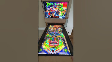 Homemade Virtual Pinball Machine First Gameplay with Backbox