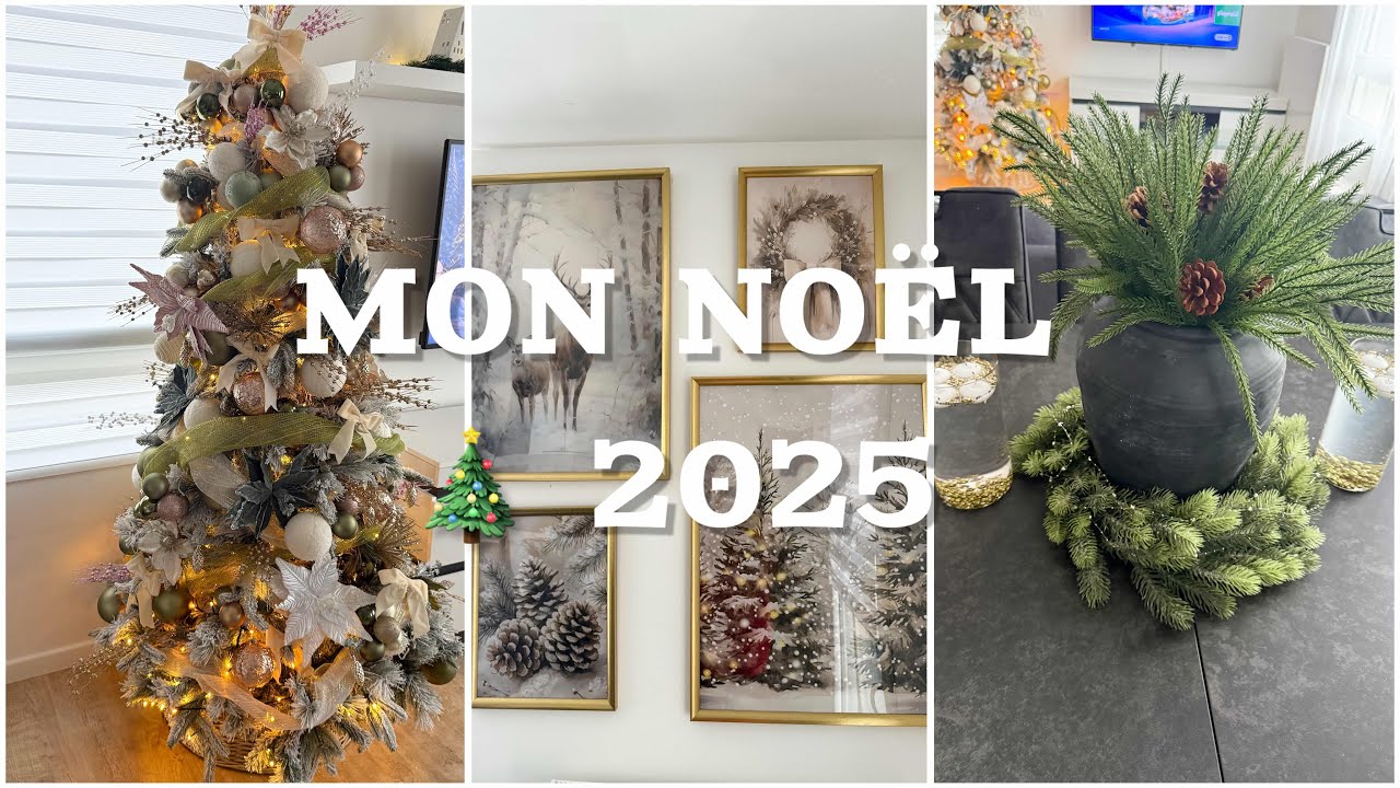 JE DÉCORE MON SAPIN & MON SÉJOUR 🎄 | Déco de Noël Chaleureuse