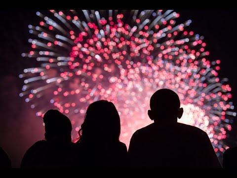 Fireworks on the National Mall from the White House