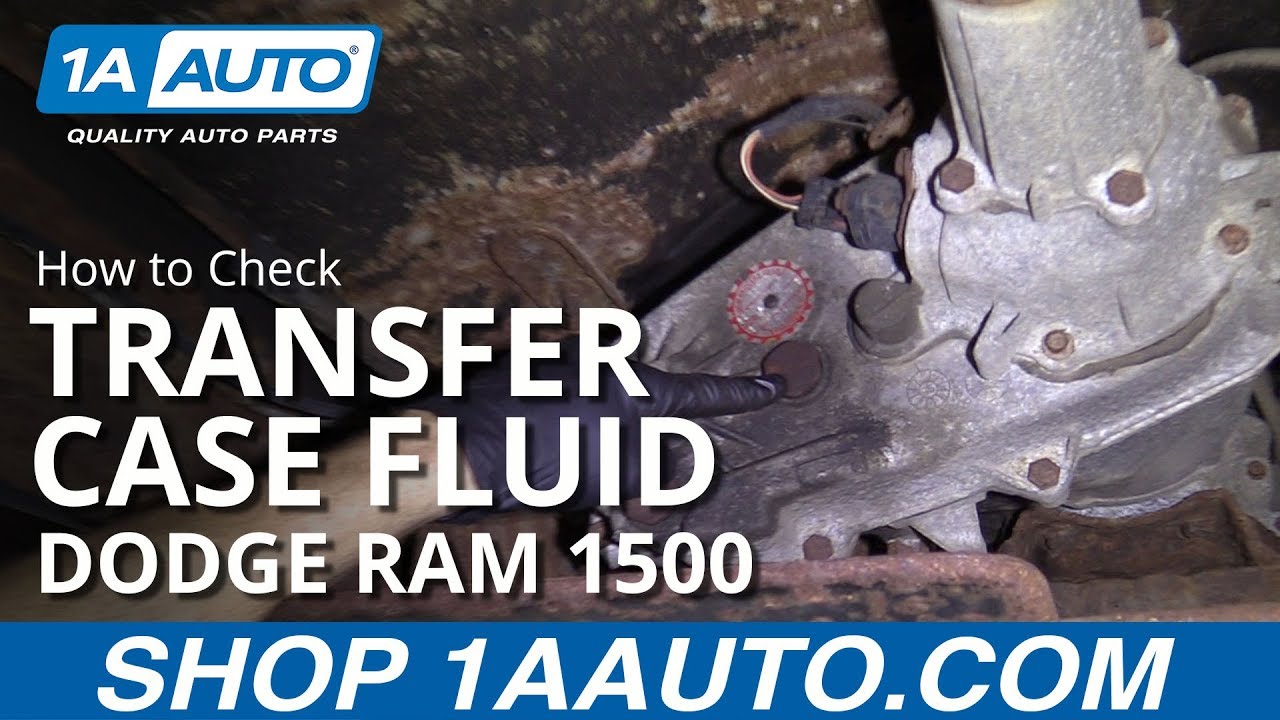 How to Check Transfer Case Fluid 94-02 Dodge Ram 1500 - YouTube