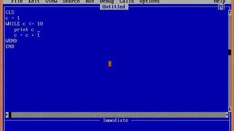 13 Tutorial on WHILE      WEND Loop QBASIC