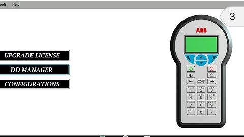 How to connect ABB  DHH805 Handheld  communicator
