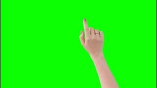 [4K] Hand Gesture - Swiping - Green Screen